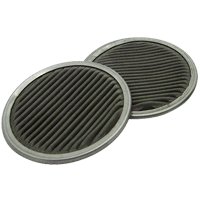 Pleated filter disc
