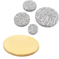 Sintered metal filter disc