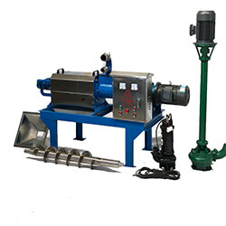 Manure dewatering machine