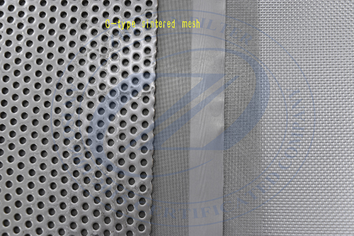 Perforated plate sintered wire mesh
