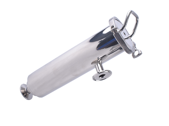 Angle filter housing