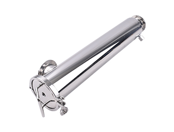 Angle filter housing