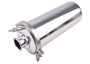 In-line filter with custom filter element