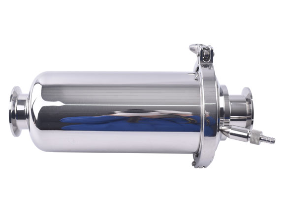 In-line filter with custom filter element